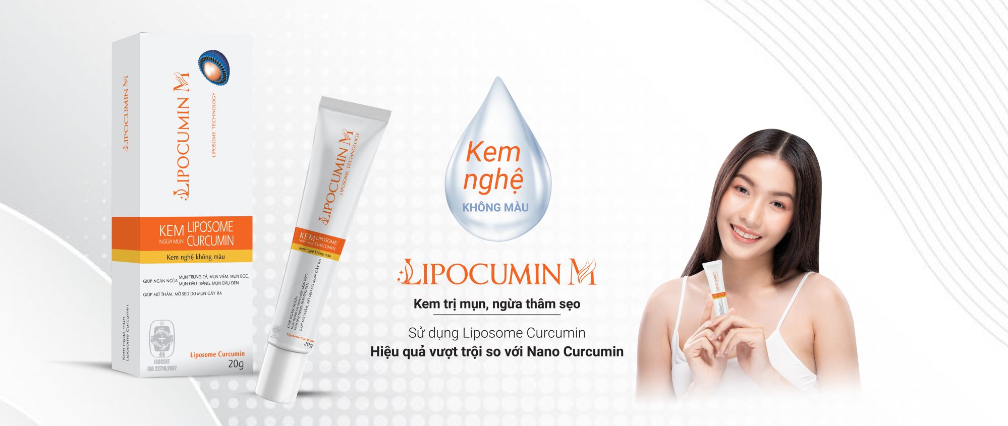 Ngại gì mụn bọc khi đã có Kem nghệ không màu LIPOCUMIN