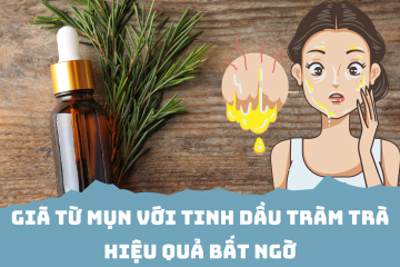 Giã từ mụn với tinh dầu tràm trà – Hiệu quả bất ngờ