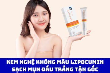 Kem nghệ không màu LIPOCUMIN: Sạch mụn đầu trắng tận gốc